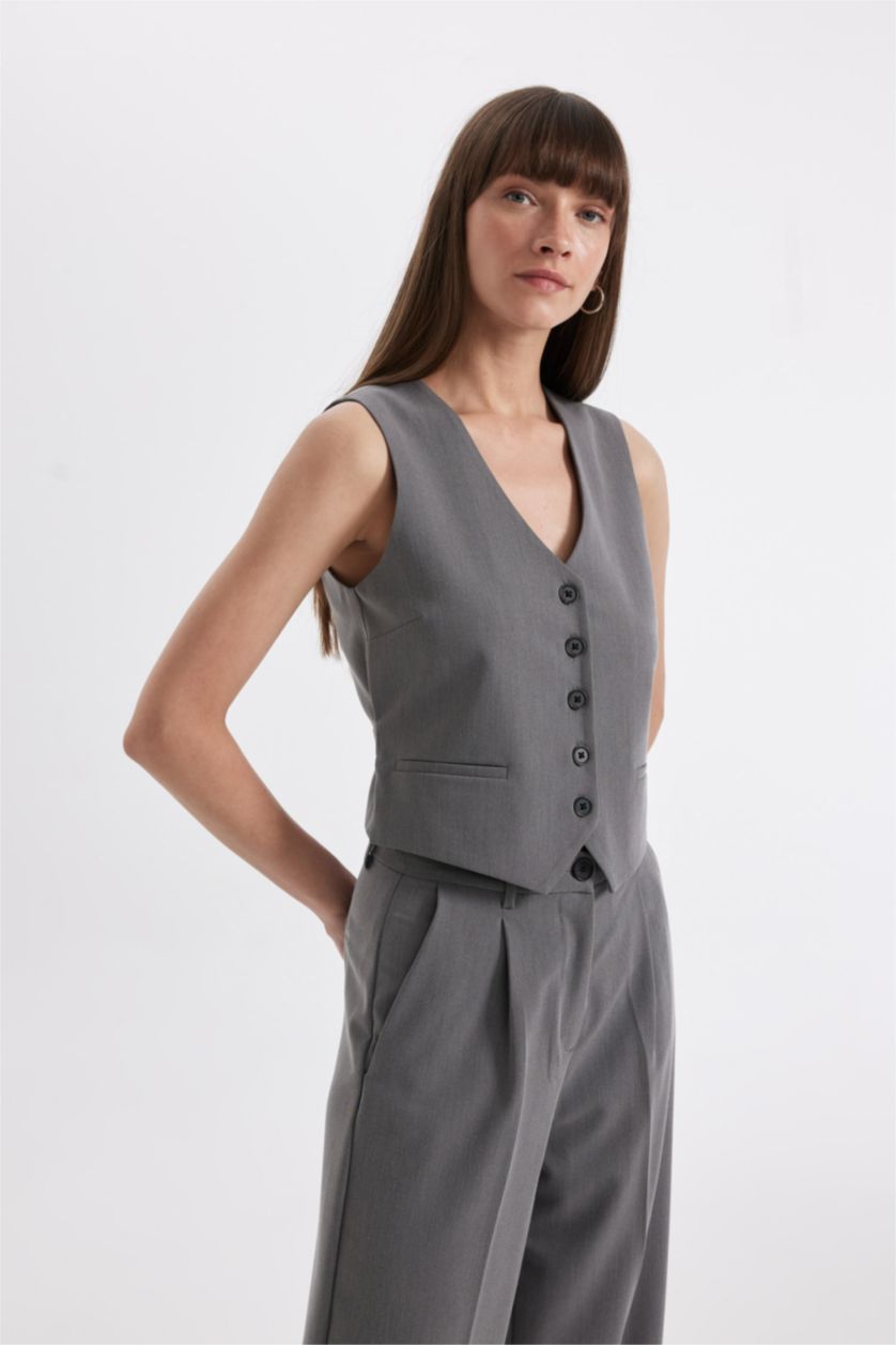 نساء ميلانج رمادي يلك رسمي