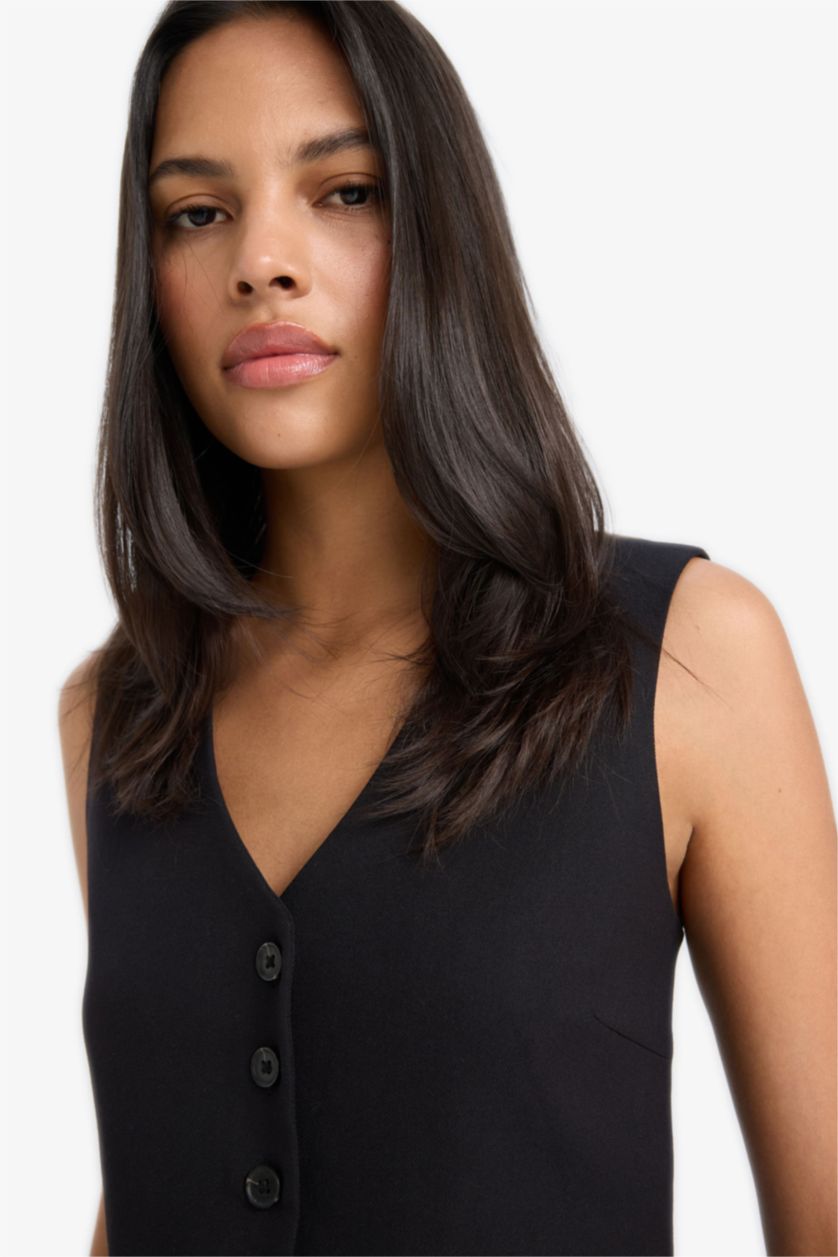 FEMME Noir Blazer Vest