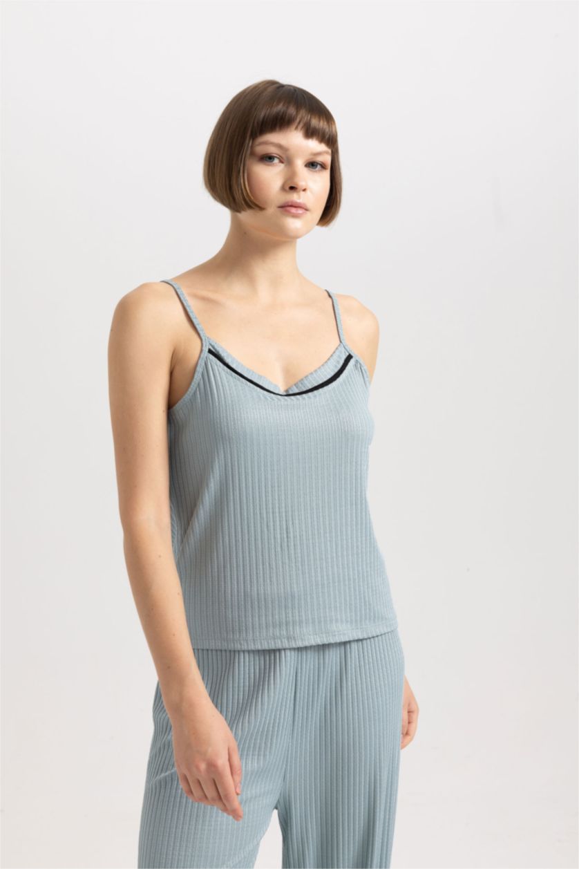 Woman Mint Fall in Love Regular Fit Casual Top