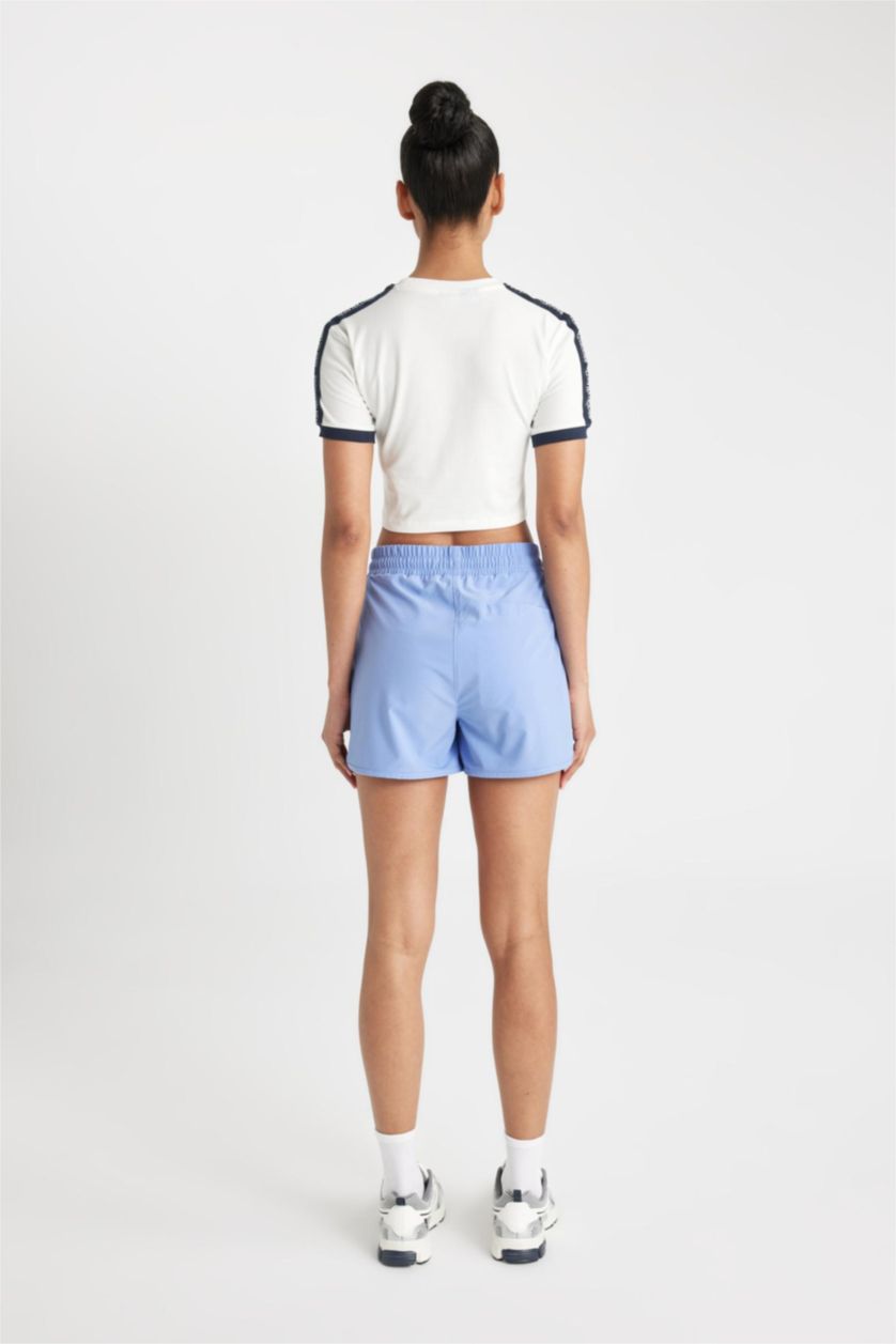 WOMAN Lilac DeFactoFit Slim Fit Flexible Textured Swim Shorts