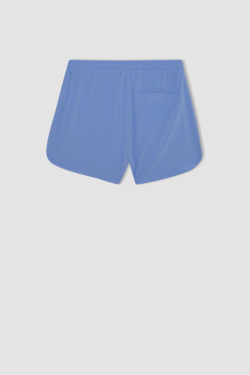 WOMAN Lilac DeFactoFit Slim Fit Flexible Textured Swim Shorts