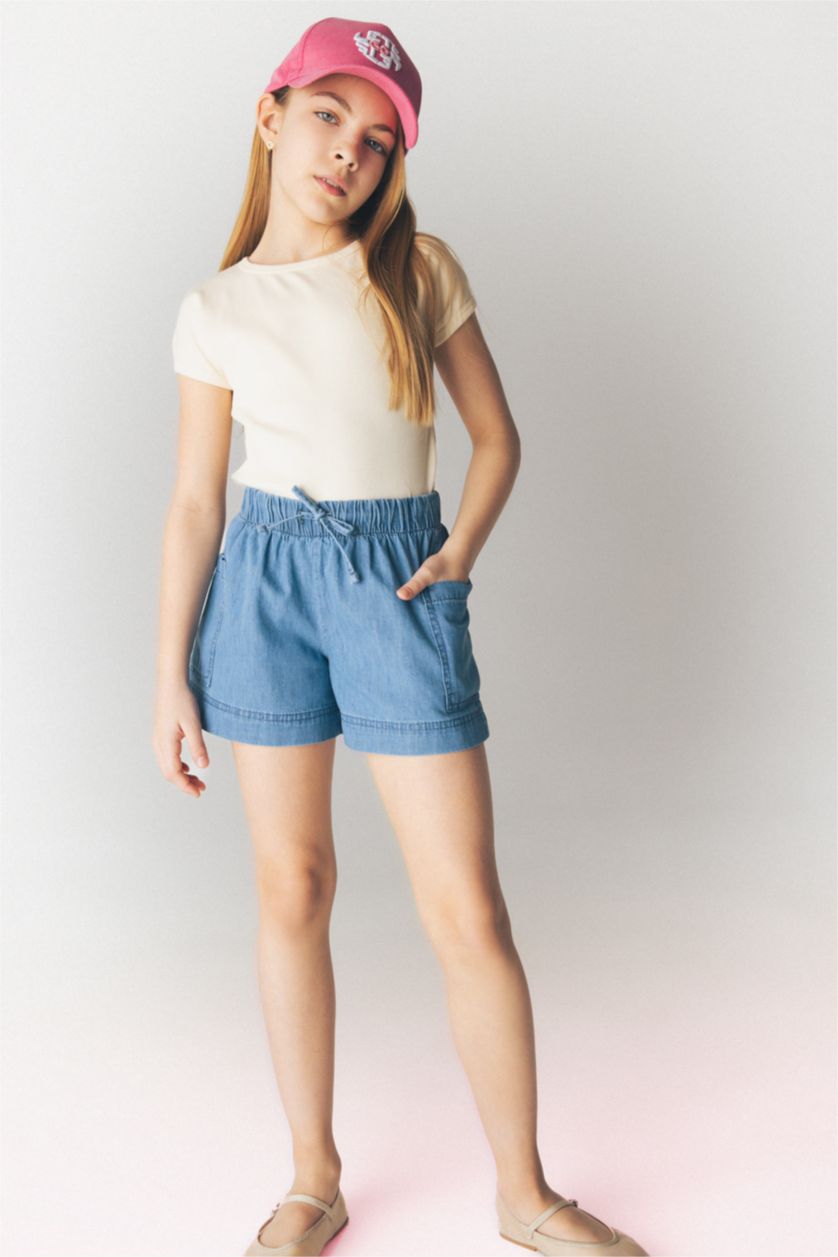 GIRLS & TEENS Blue Girl Denim Shorts