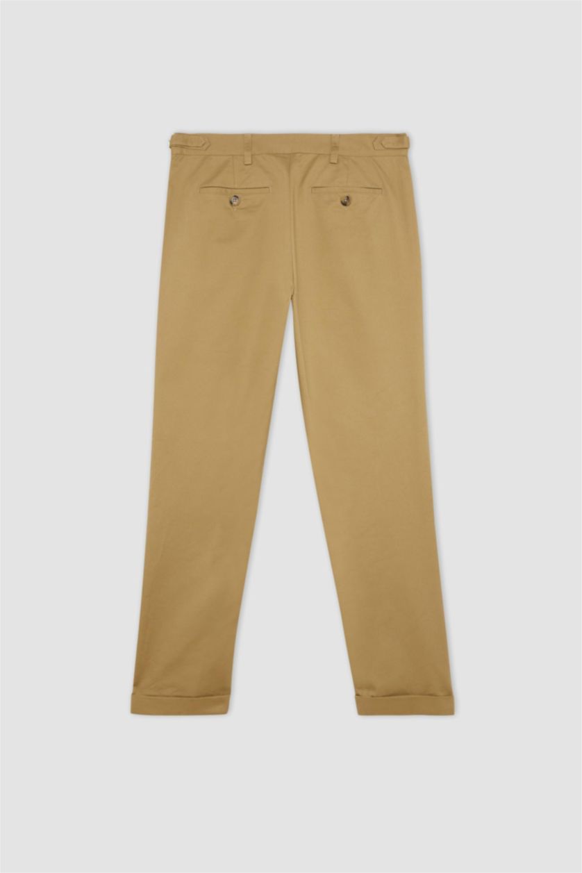 رجال اللون الحجري بنطرون تويل برجل ضيق