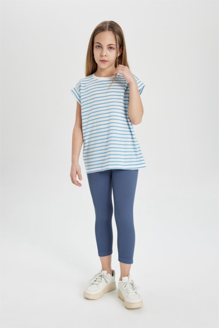 GIRLS & TEENS Blue Girl Oversize Short Sleeve T-Shirt