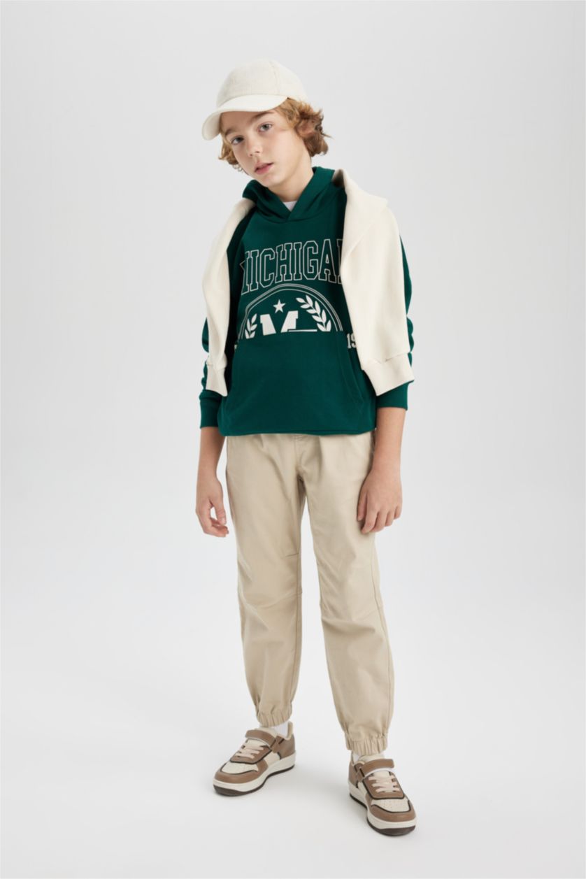 BOYS & TEENS Beige Boy Jogger Pants