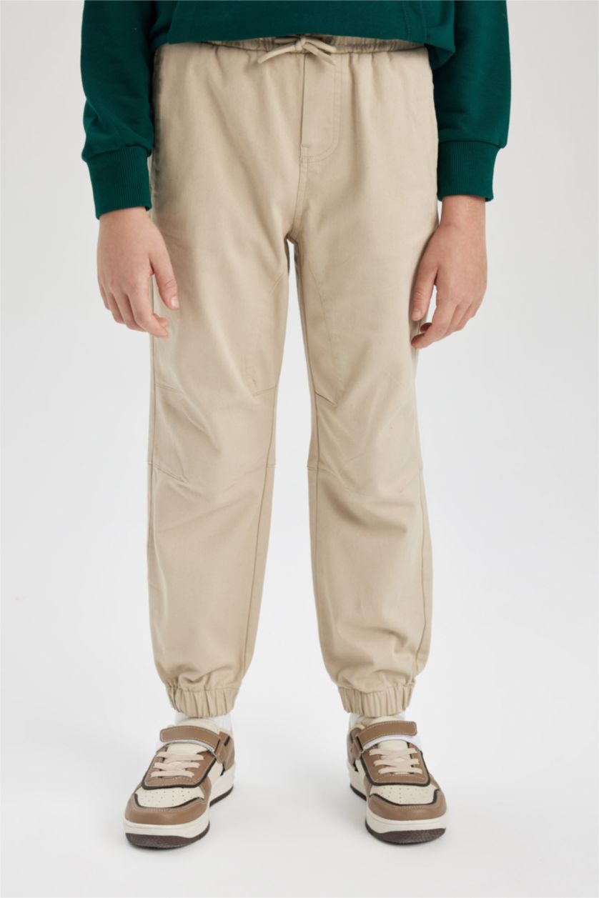BOYS & TEENS Beige Boy Jogger Pants