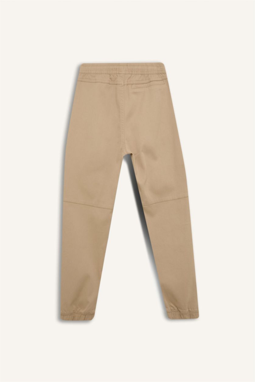 Young Boys - Teen Boys Beige Boy Elastic Leg Gabardine Joggers