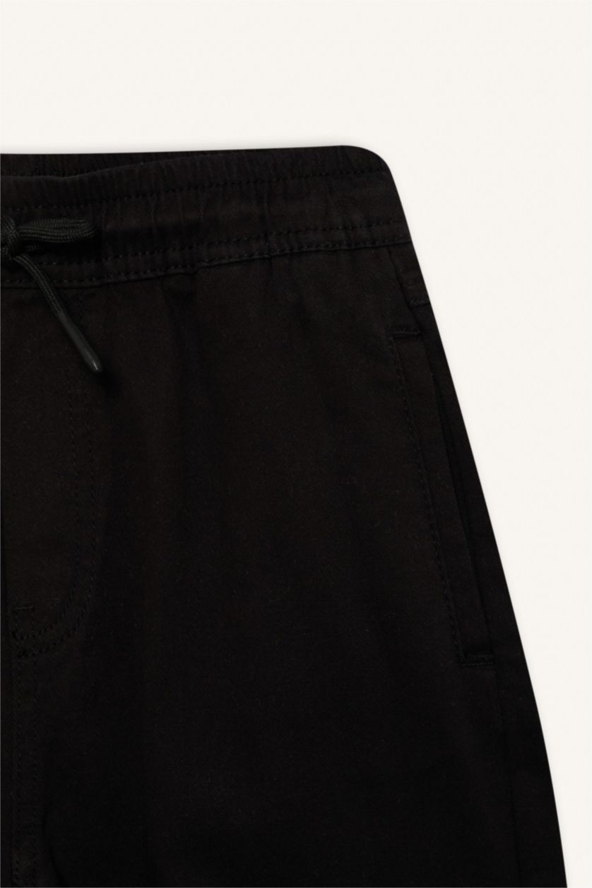 BOYS & TEENS Black Boy Gabardine Joggers