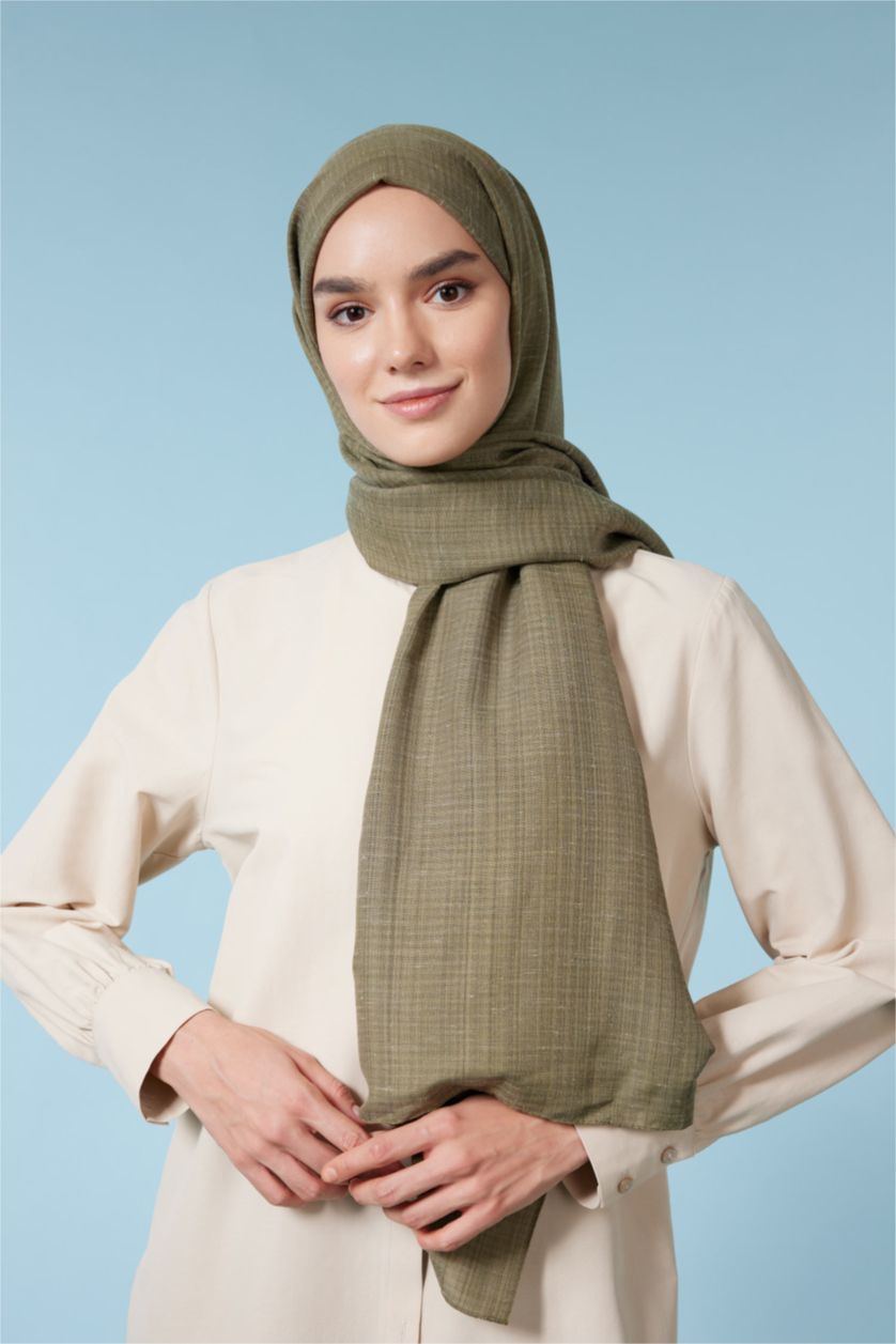 WOMAN Khaki Women Shawl