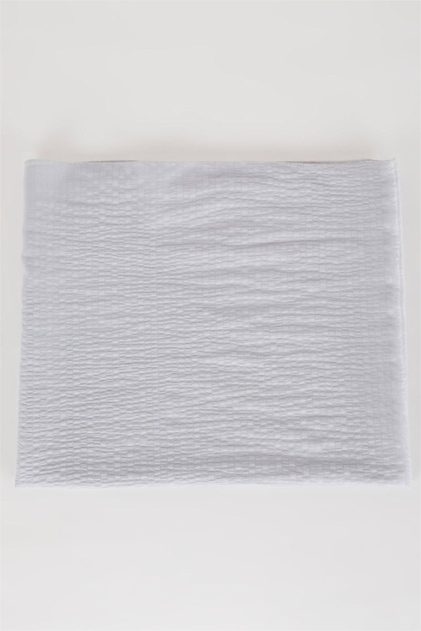 نساء رمادي فاتح شال قطن نسائي للمحجبات