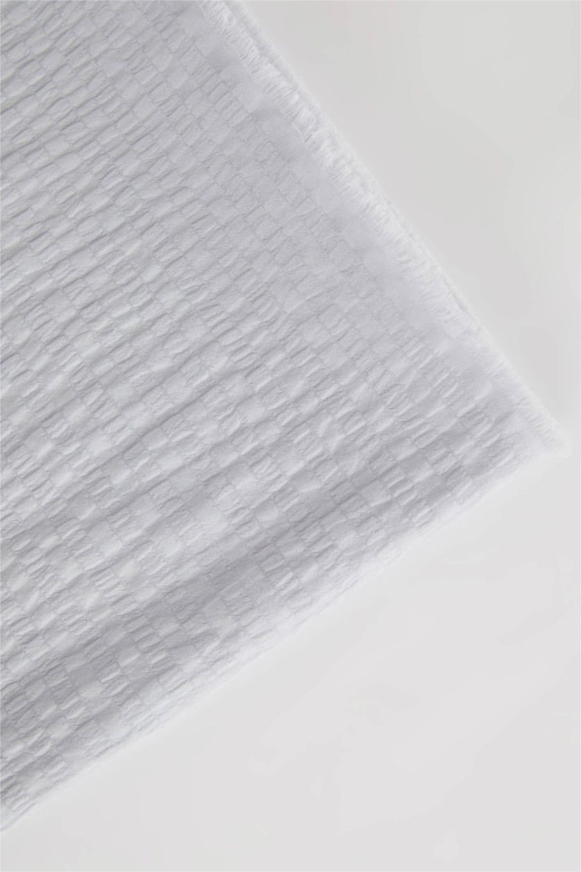 نساء رمادي فاتح شال قطن نسائي للمحجبات