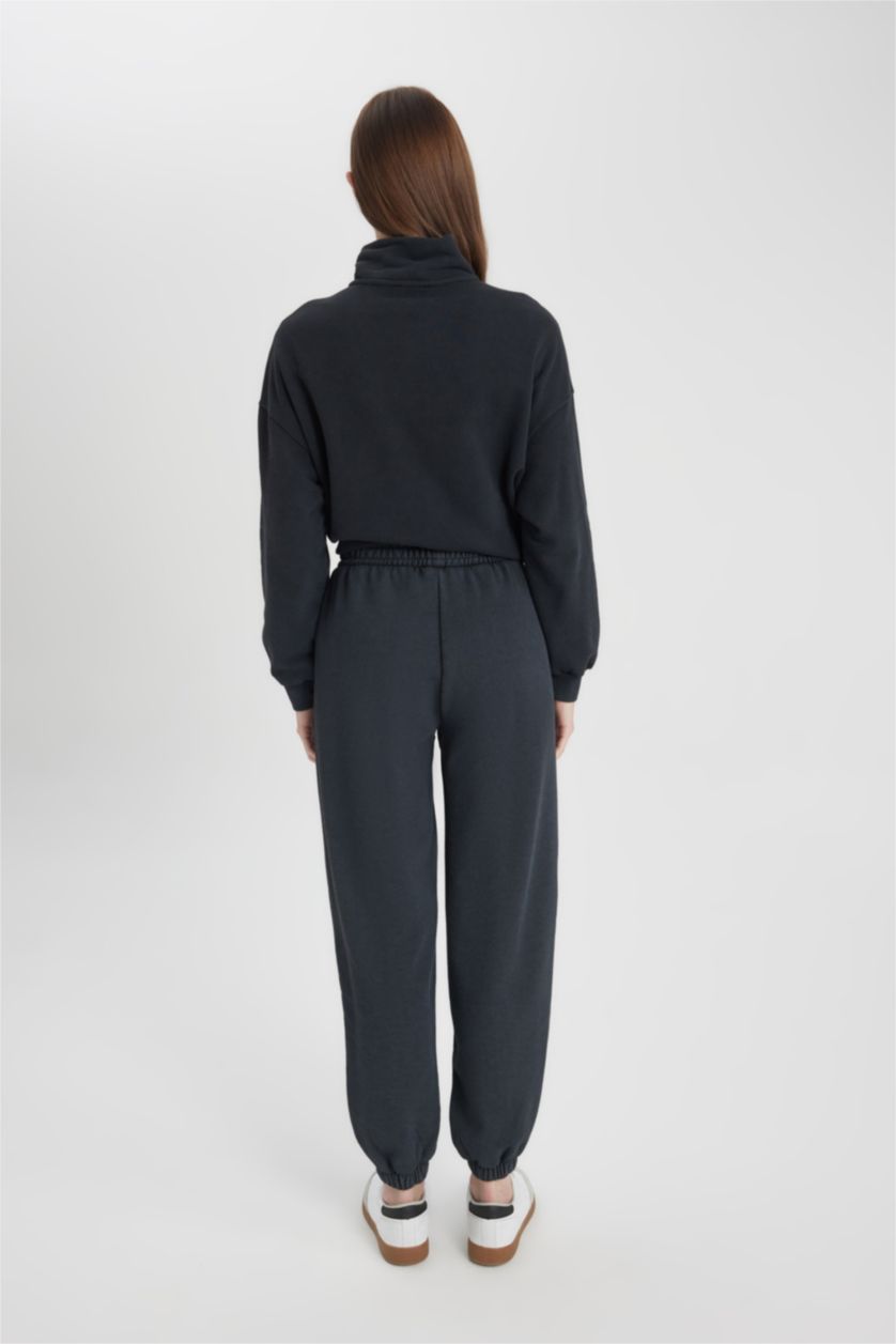 WOMAN Black Regular Fit Trousers