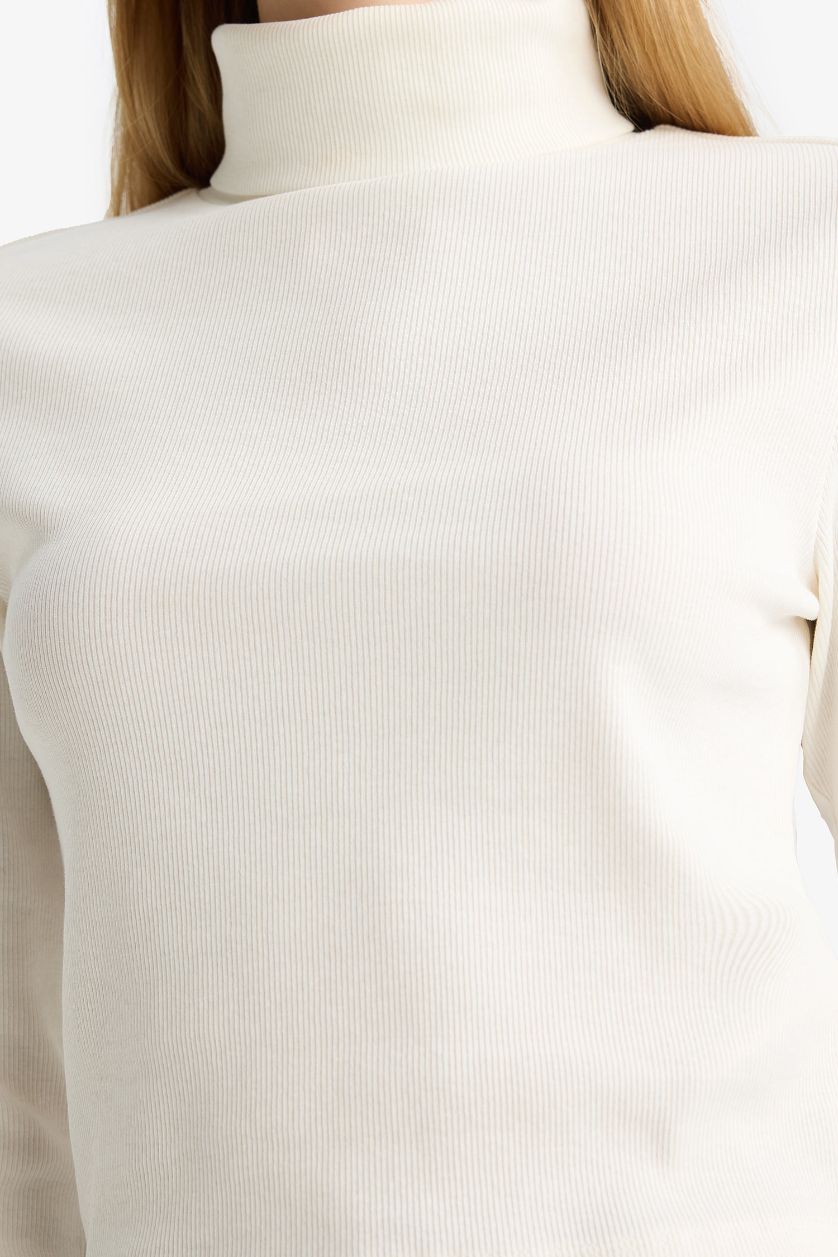 Женщины Кремовый Футболка с длинным рукавом, Coool