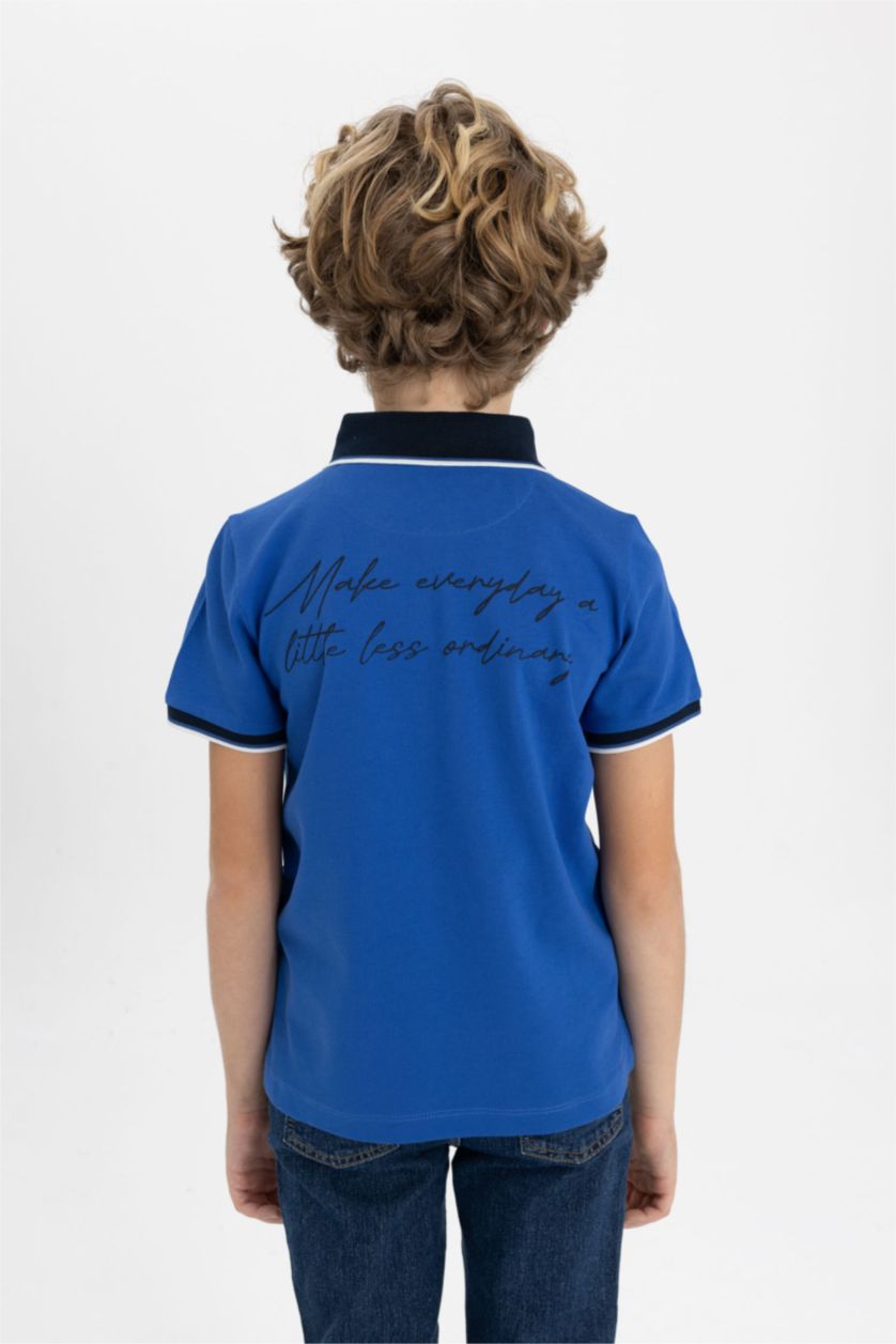 Erkek Çocuk - Genç Erkek Royal Polo Yaka Pike Kısa Kollu Tişört Erkek Çocuk