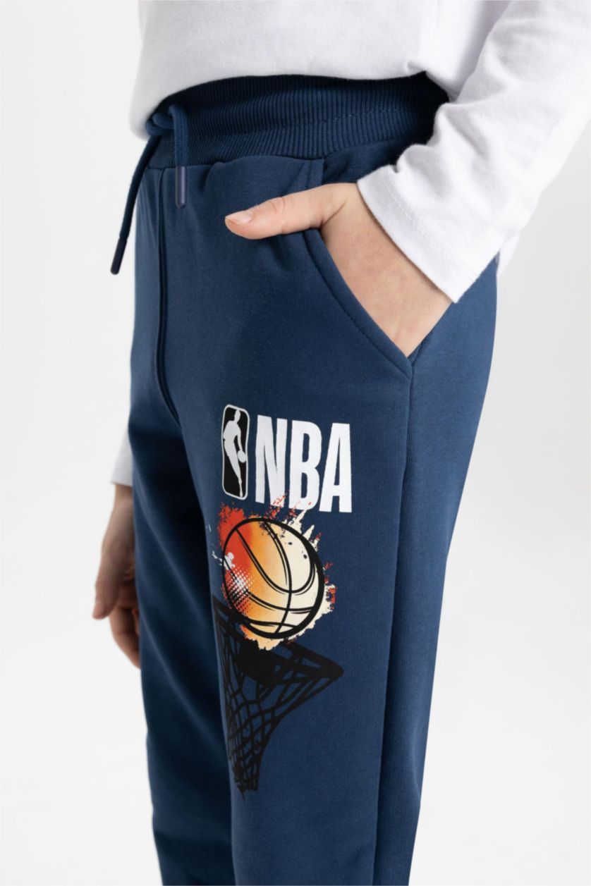 GARÇONS Indigo Pantalon De Jogging NBA Wordmark Pour Garçon