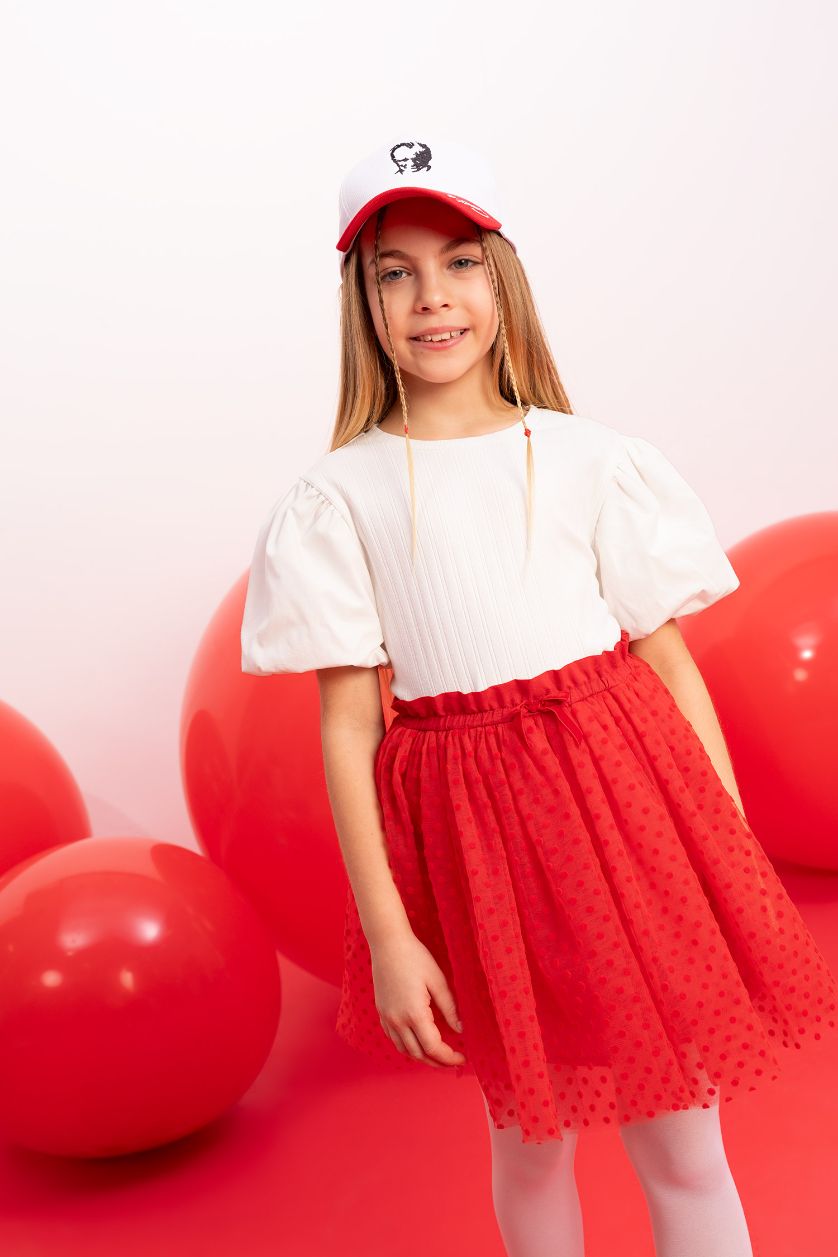 بنات اوف وايت تيشيرت نص ردن بناتي مضلع سليم فيت