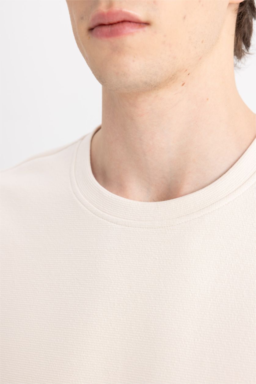 MAN Light Stone Oversize Fit Crew Neck Short Sleeve T-Shirt