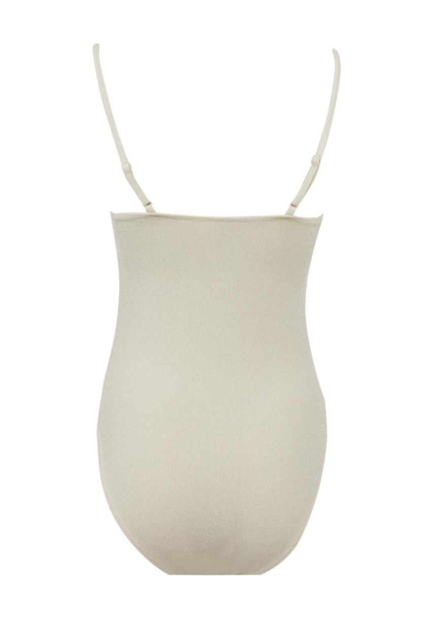 WOMAN Ecru Regular Fit Swimsuit