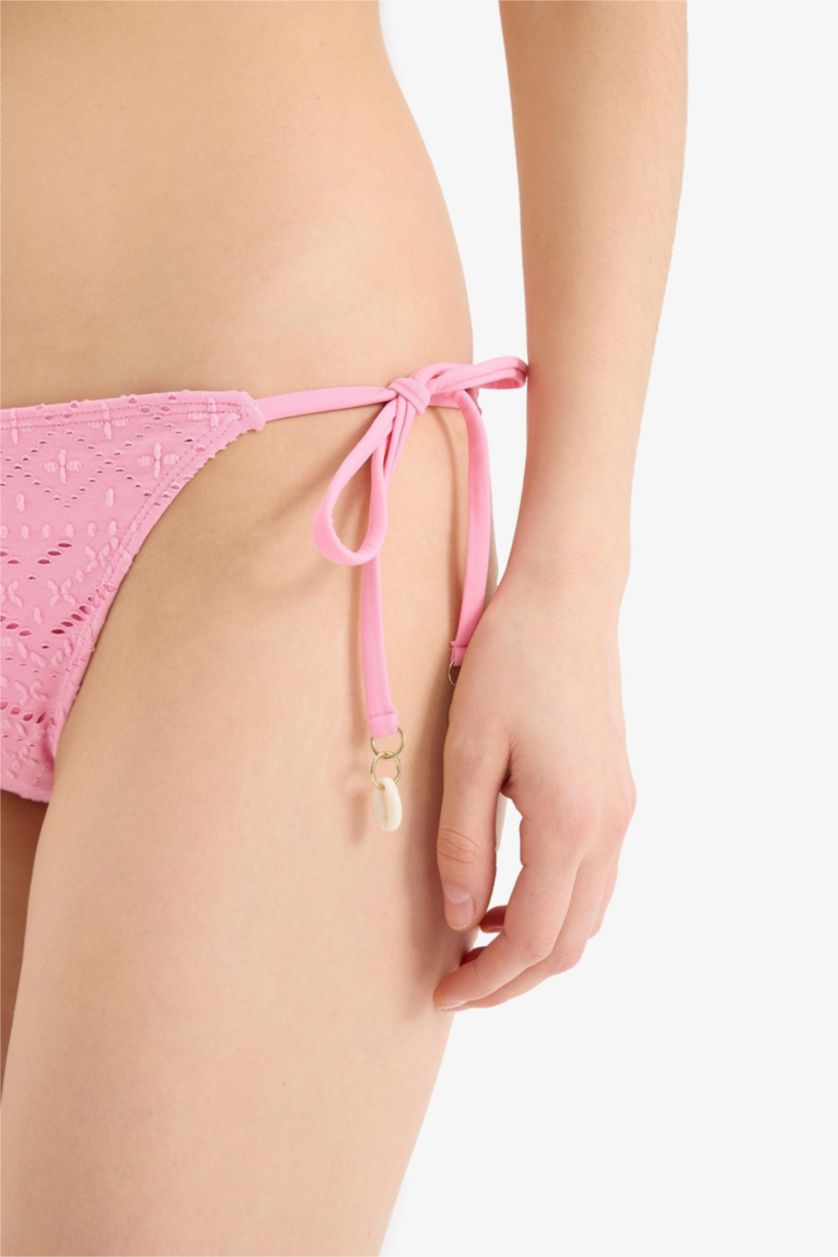 نساء زهري بيكيني سفلي مطرز قصة عادية من Fall in Love