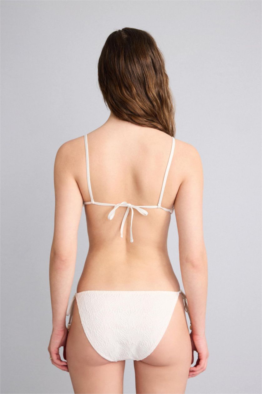 Әйелдерге экру Regular Fit кестелі ришелье бикини асты