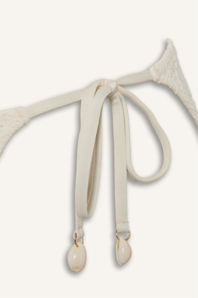 Әйелдерге экру Regular Fit кестелі ришелье бикини асты