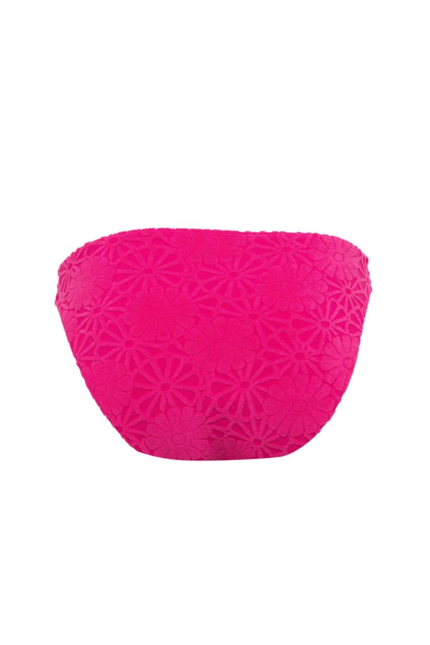 Kadın Koyu Pembe Regular Fit Çiçekli Bikini Altı-Fall in Love