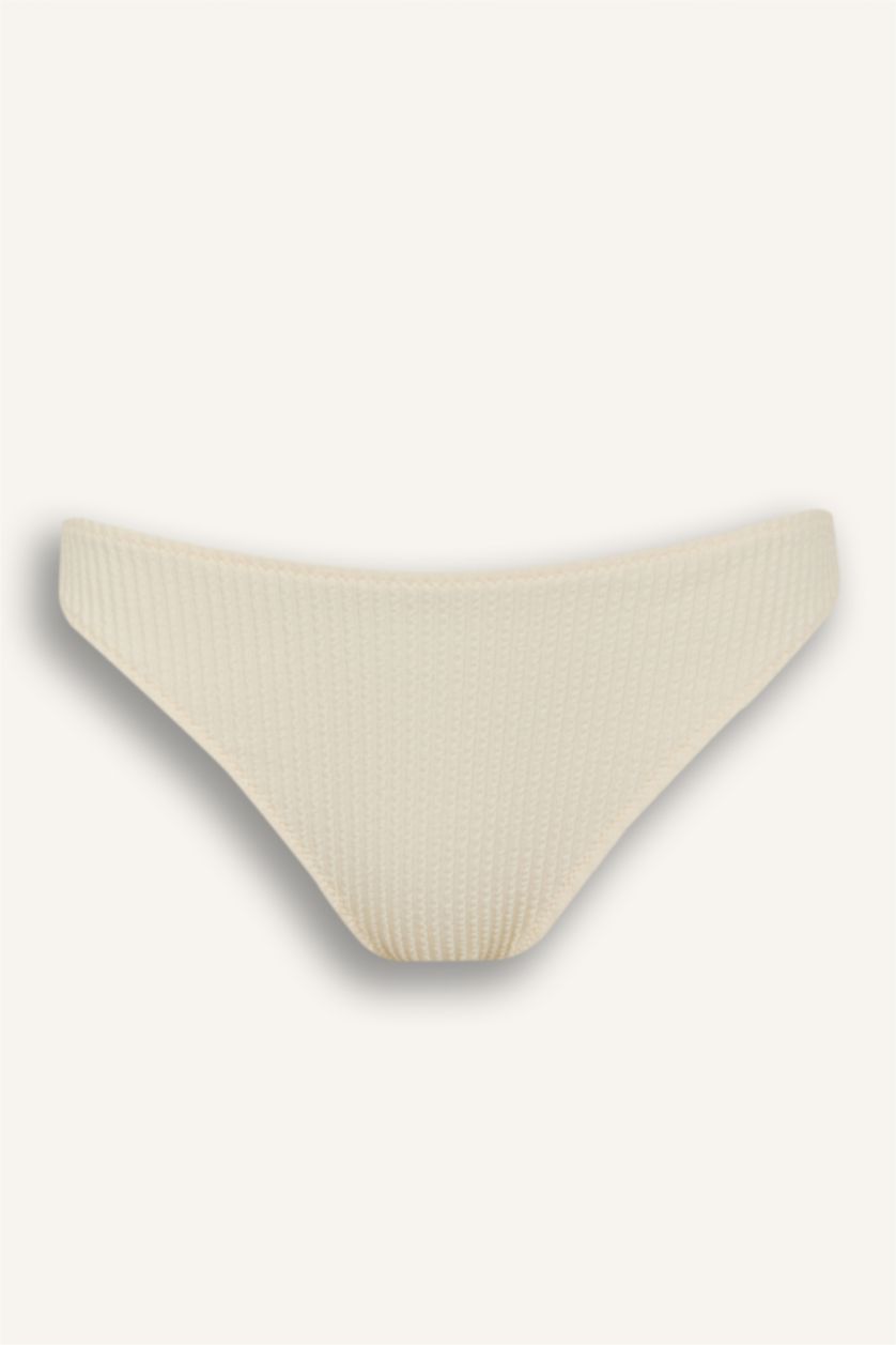 FEMME Écru Bas de bikini Coupe Régulière