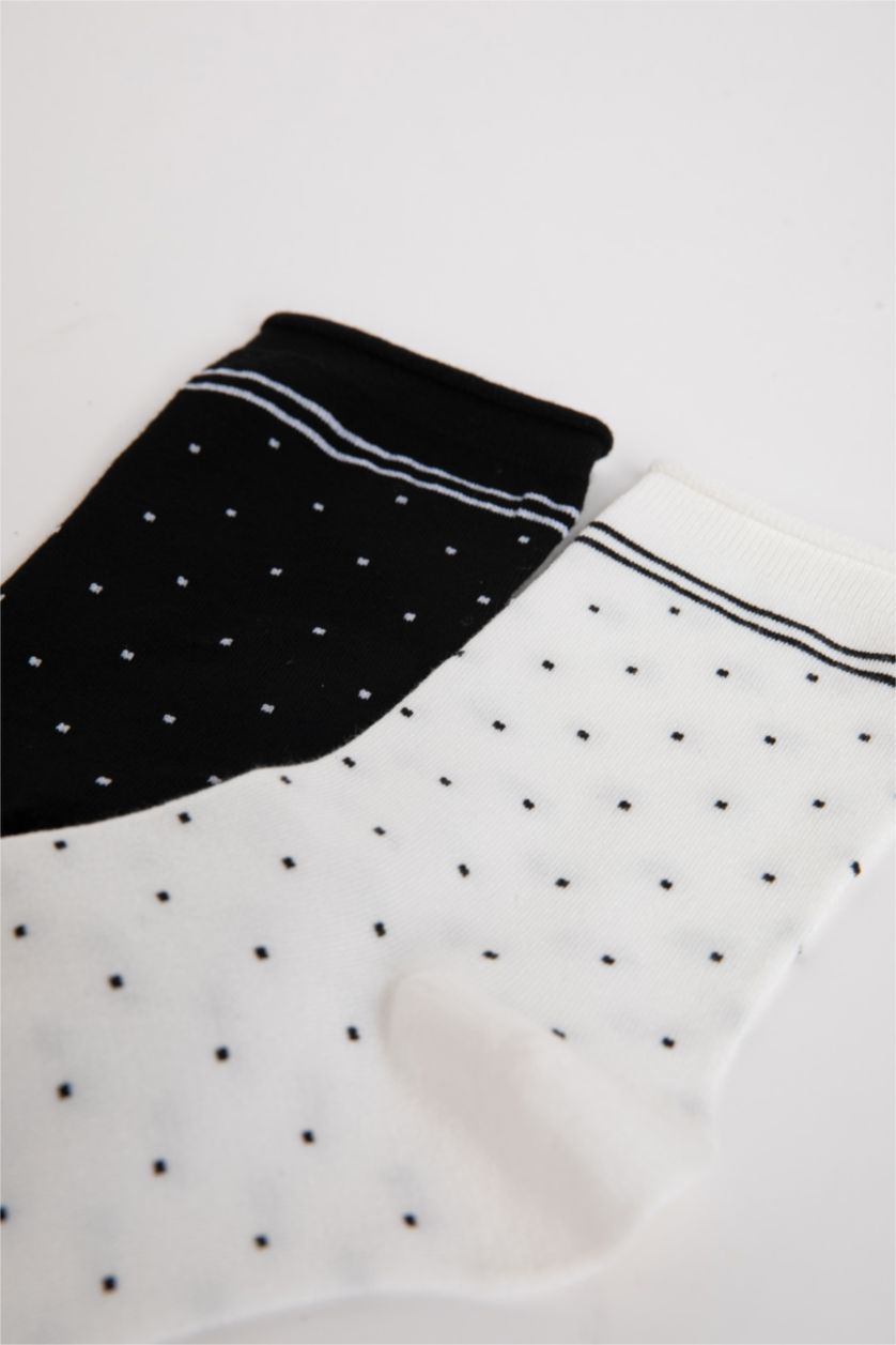 WOMAN White 2 piece Bamboo Long sock