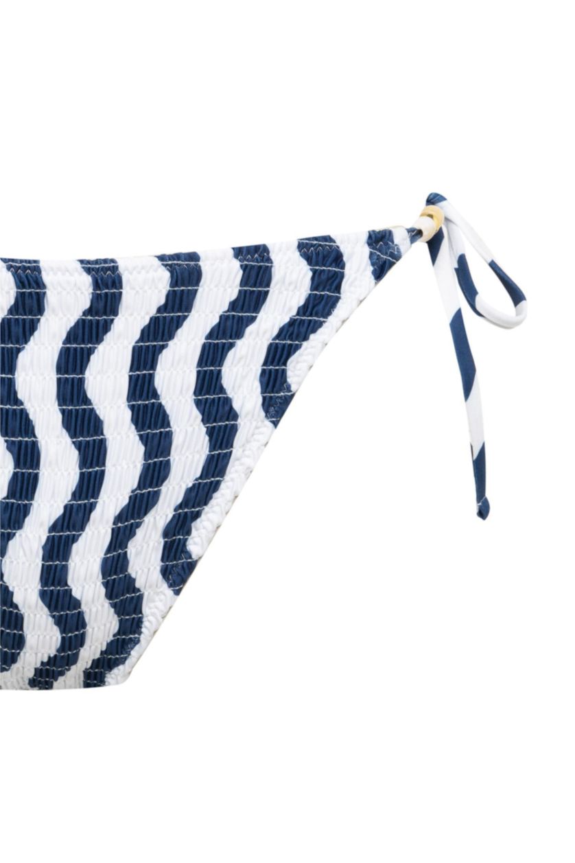 Kadın Saks Regular Fit Çizgili Bikini Altı-Fall in Love