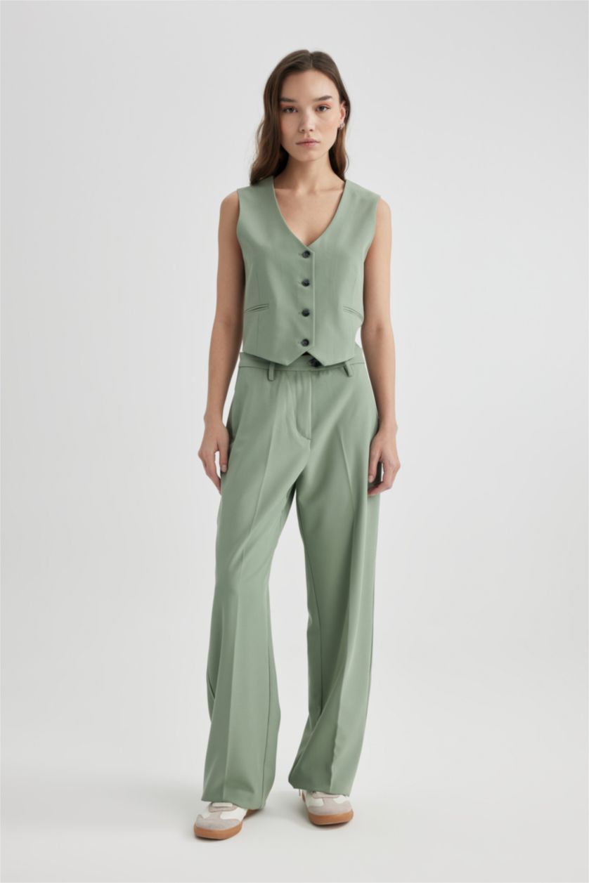 Әйелдерге ашық жасыл қалыпты пішім Жилет