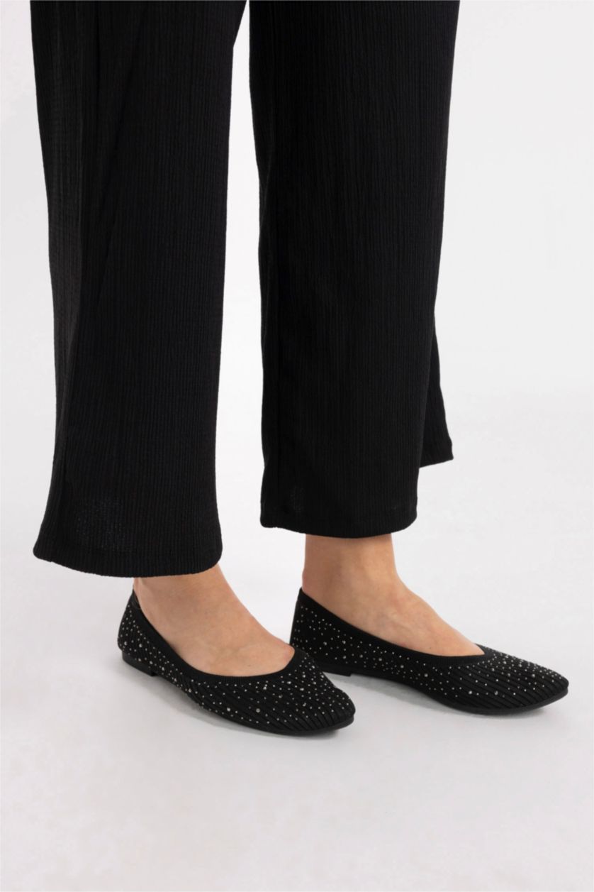 WOMAN Black Woman Flat Sole Babet