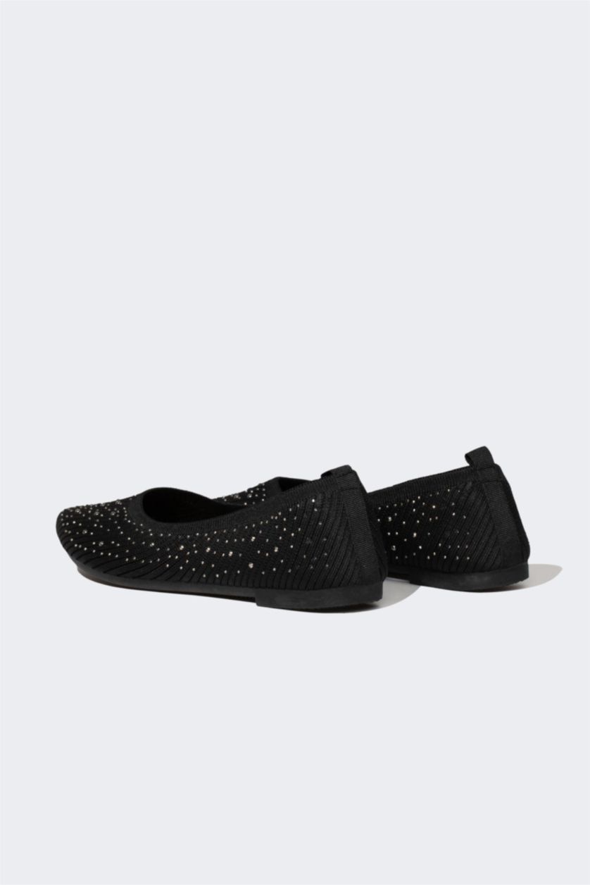 WOMAN Black Woman Flat Sole Babet