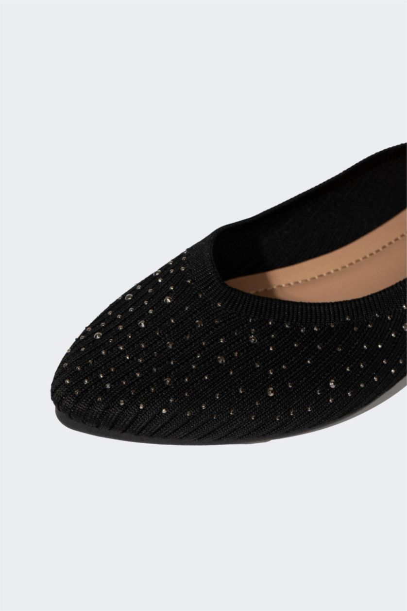 WOMAN Black Woman Flat Sole Babet