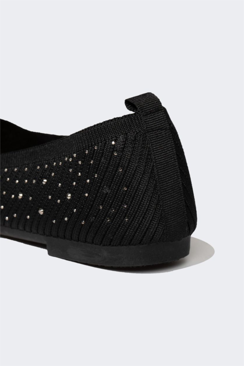 WOMAN Black Woman Flat Sole Babet