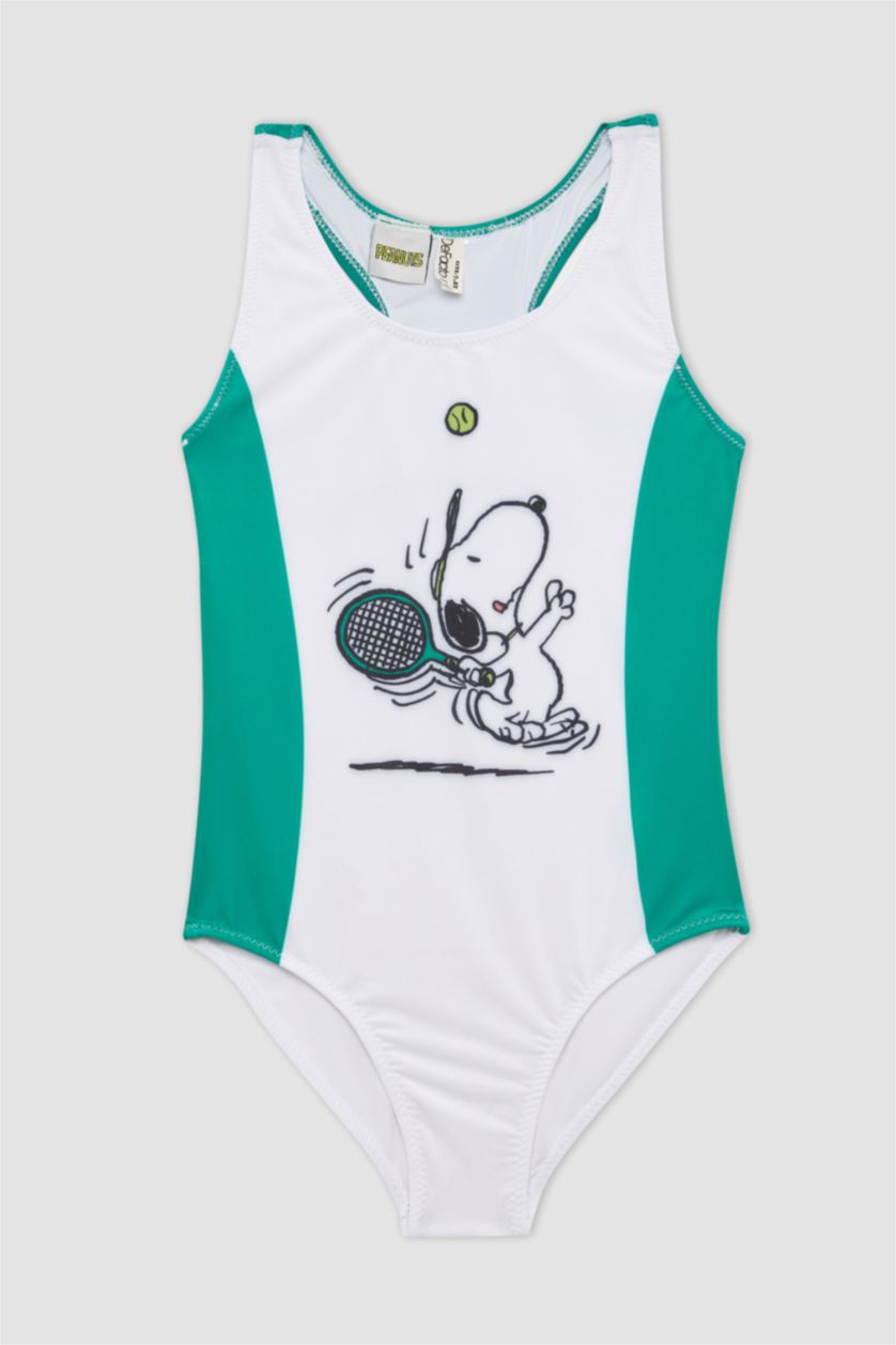 GIRLS & TEENS White Girl Snoopy Swimsuit