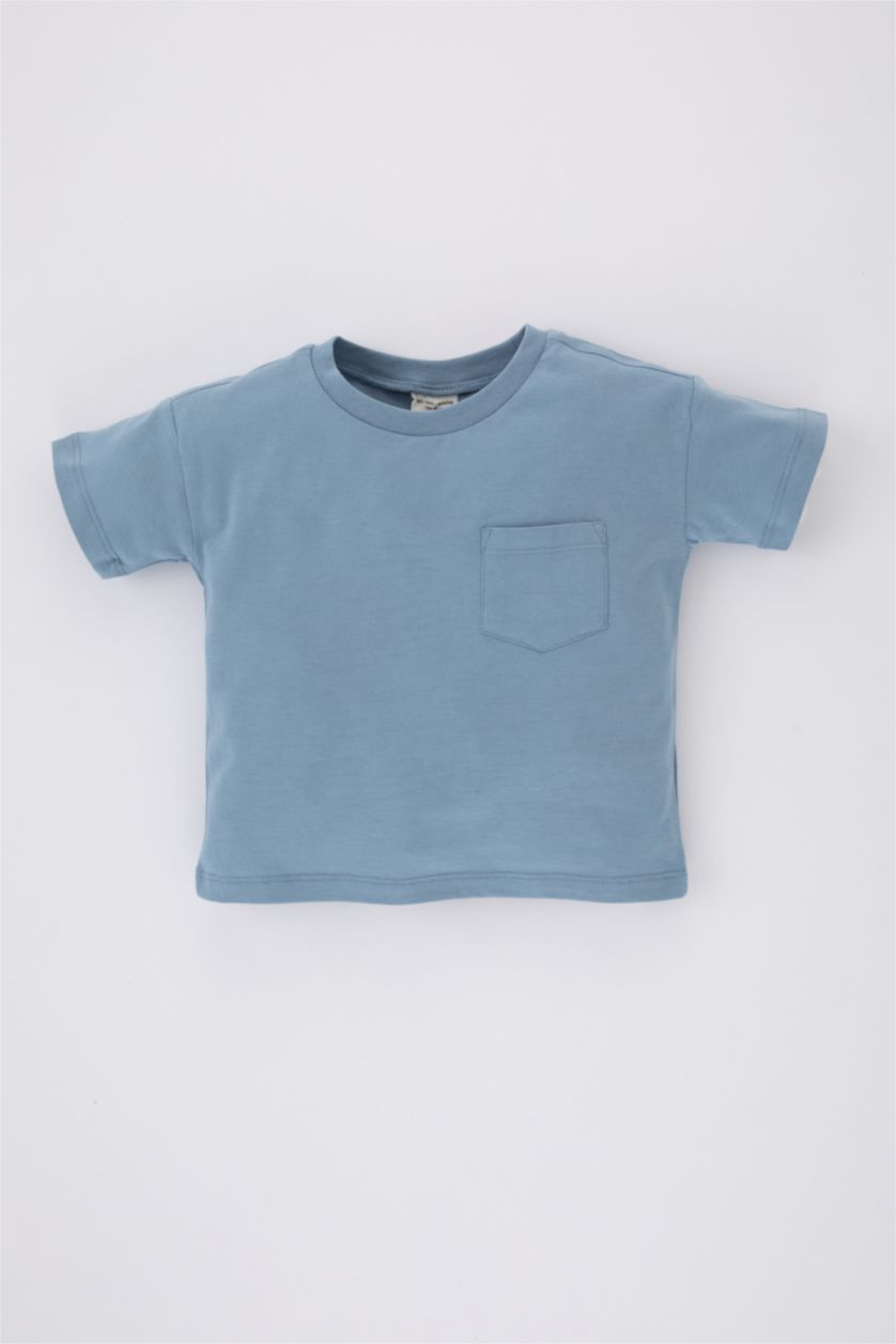 BABY BOY Blue Baby Boy Crew Neck Short Sleeve T-Shirt