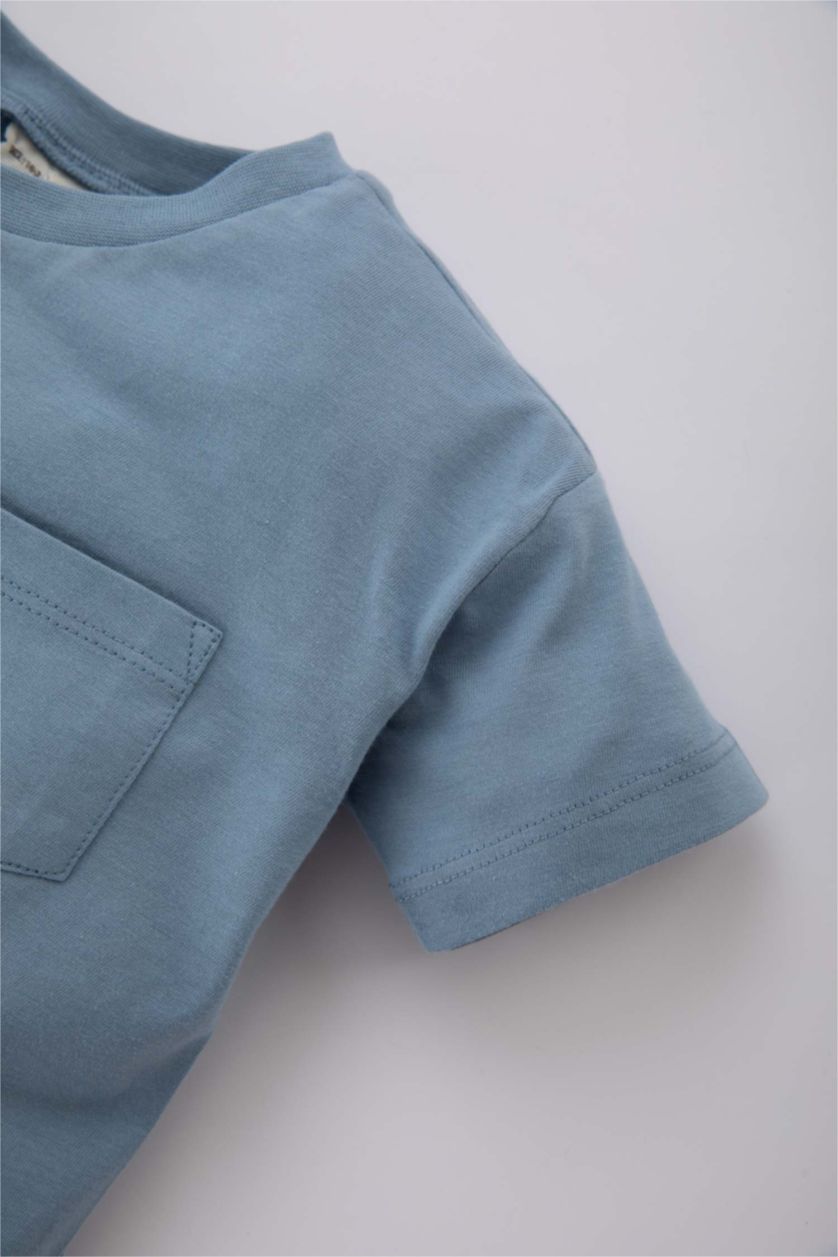 BABY BOY Blue Baby Boy Crew Neck Short Sleeve T-Shirt