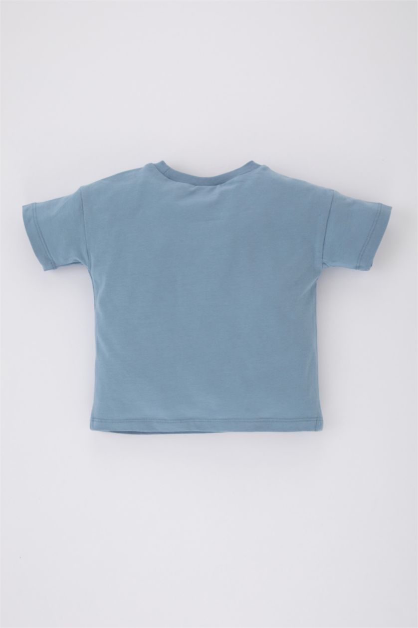 BABY BOY Blue Baby Boy Crew Neck Short Sleeve T-Shirt