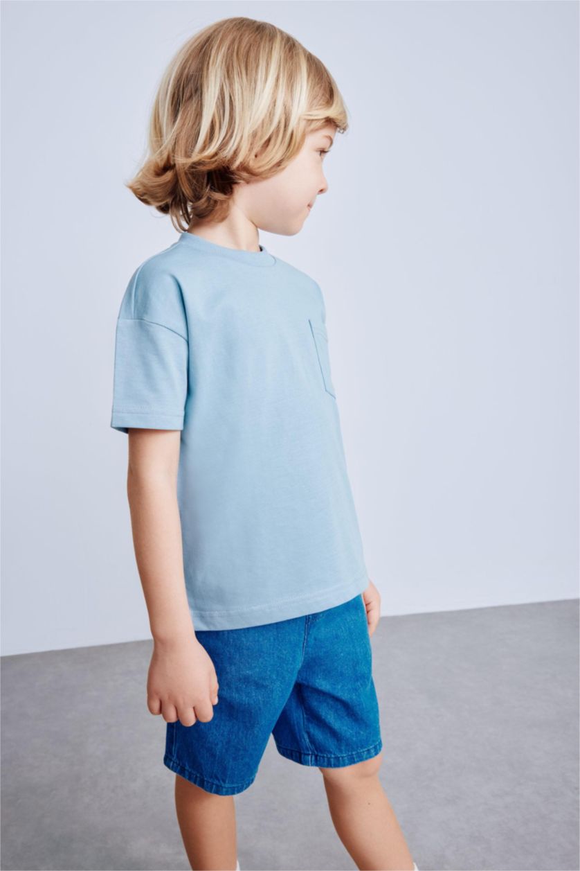 BABY BOY Blue Baby Boy Crew Neck Short Sleeve T-Shirt