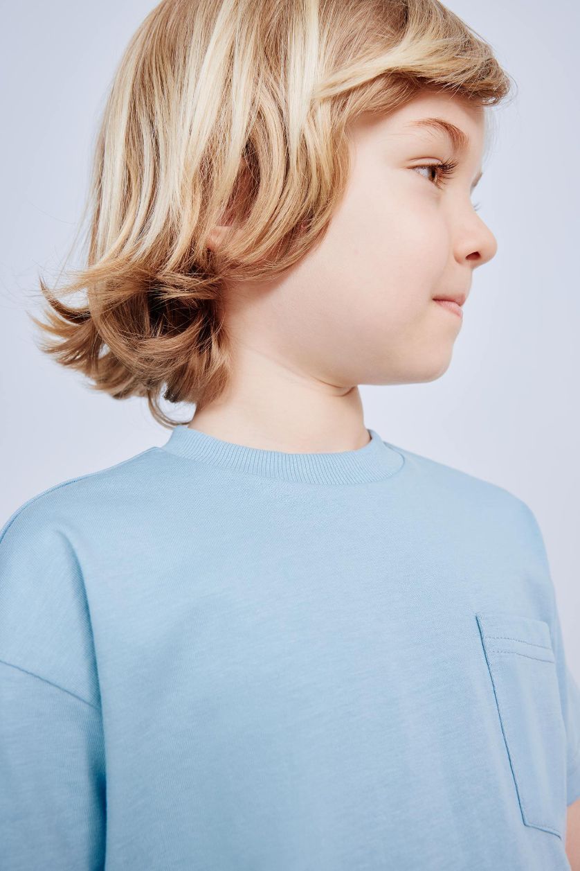 BABY BOY Blue Baby Boy Crew Neck Short Sleeve T-Shirt