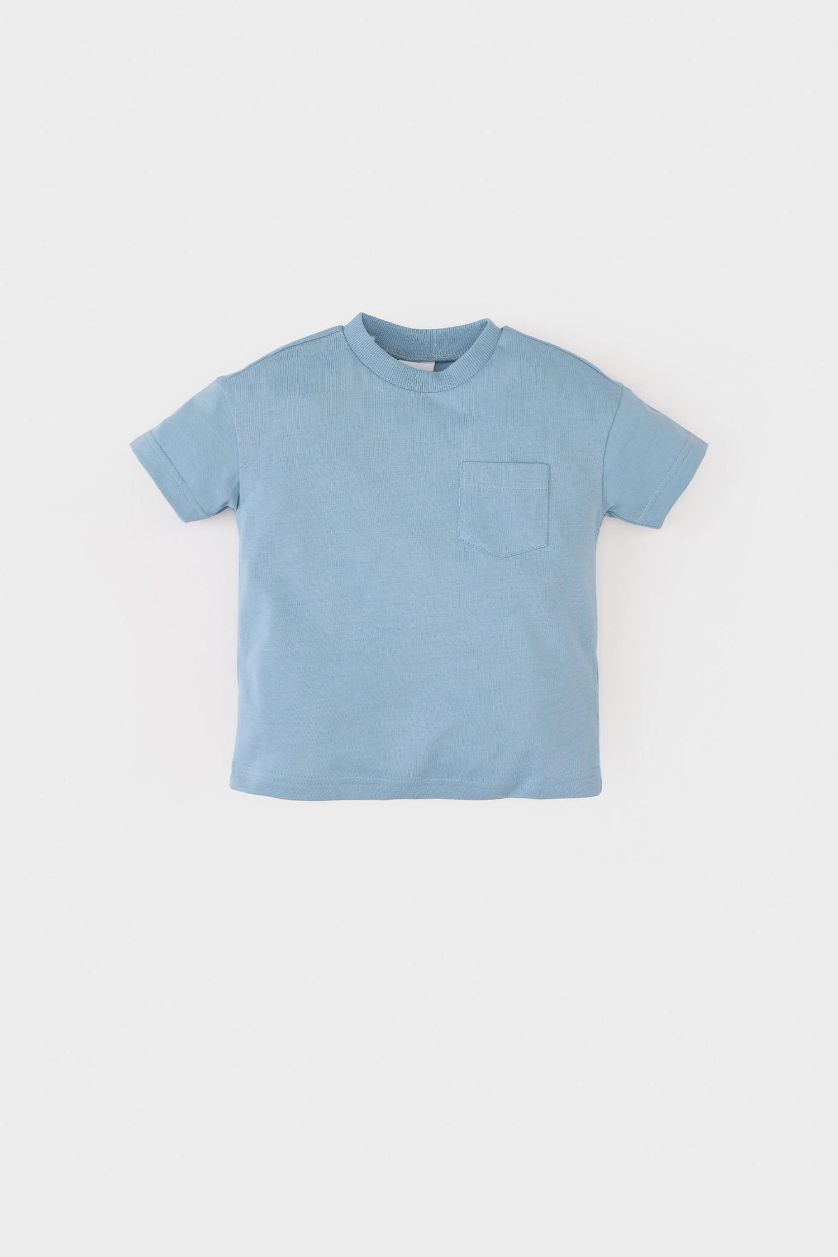 BABY BOY Blue Baby Boy Crew Neck Short Sleeve T-Shirt