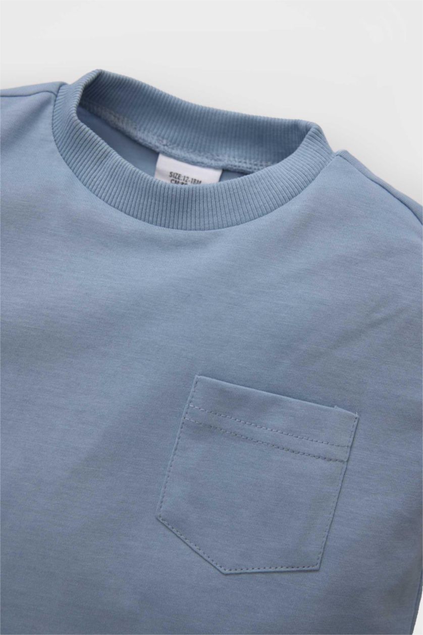 BABY BOY Blue Baby Boy Crew Neck Short Sleeve T-Shirt