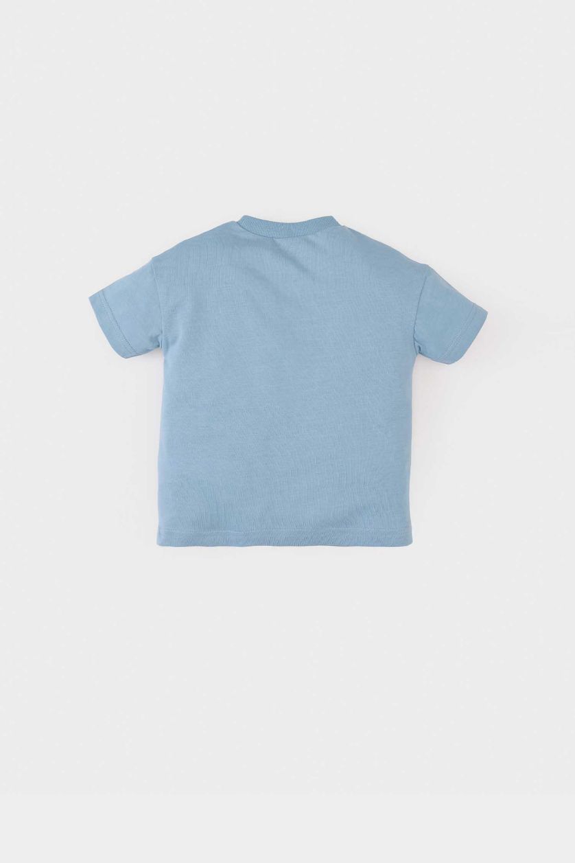 BABY BOY Blue Baby Boy Crew Neck Short Sleeve T-Shirt