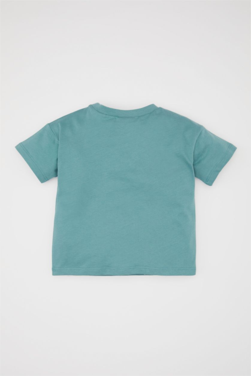 BABY BOY Green Baby Boy Regular Fit Slogan Printed T-Shirt