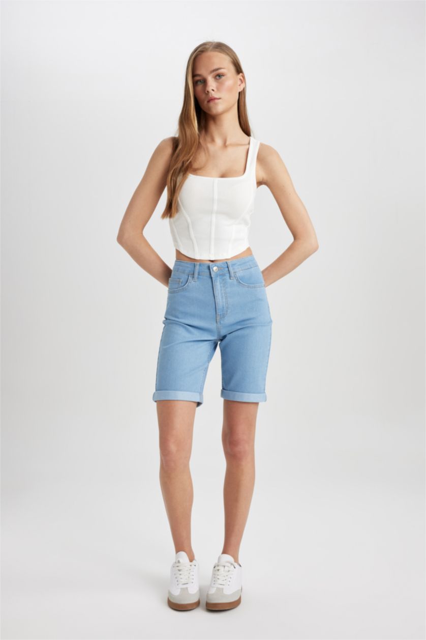 FEMME Blanc Débardeur Blanc à Fines Bretelles et Aspect Corset Slim