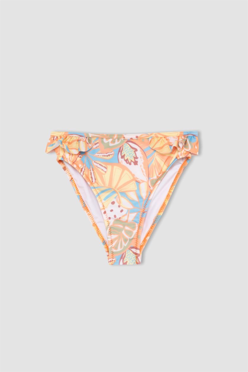 Kız Çocuk - Genç Kız Somon Kız Çocuk Desenli Bikini Takımı