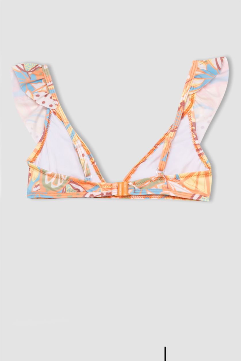 Kız Çocuk - Genç Kız Somon Kız Çocuk Desenli Bikini Takımı