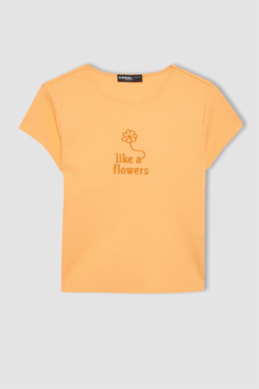 Женщины Лососевый Футболка с коротким рукавом, Coool