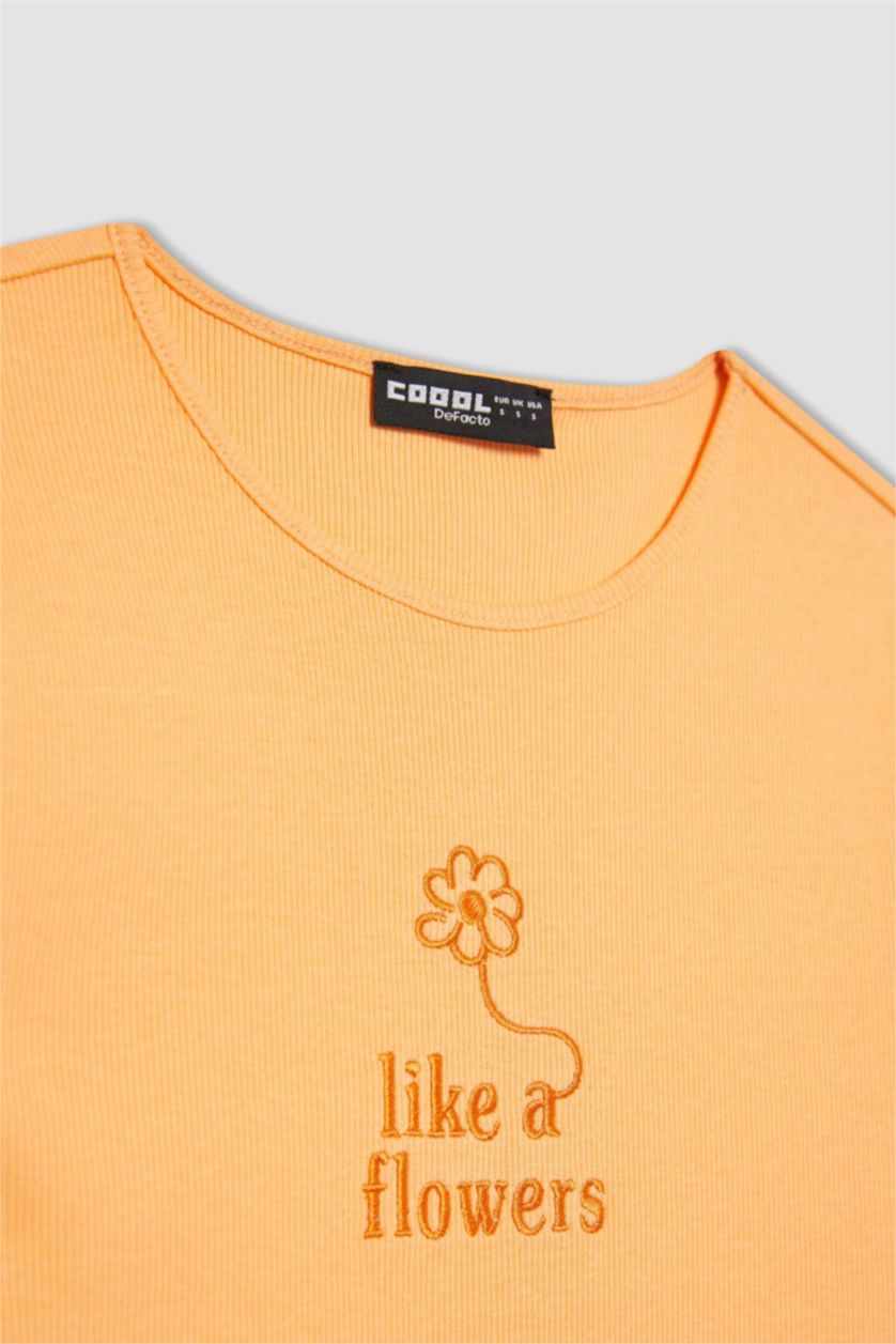 Женщины Лососевый Футболка с коротким рукавом, Coool