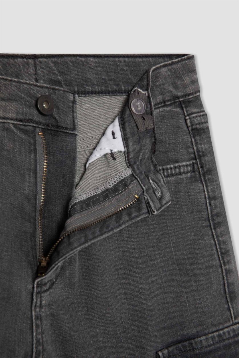 BOYS & TEENS Light Grey Boy Cargo Fit Jeans